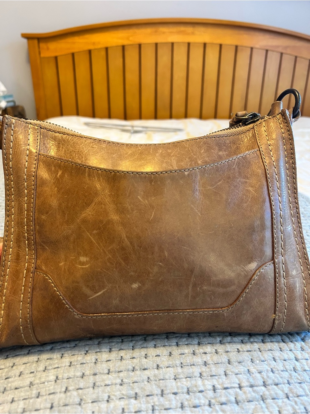 Brown Leather Frye Shoulder Bag